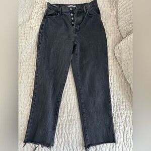 PacSun Women's Black High Rise Straight Jean